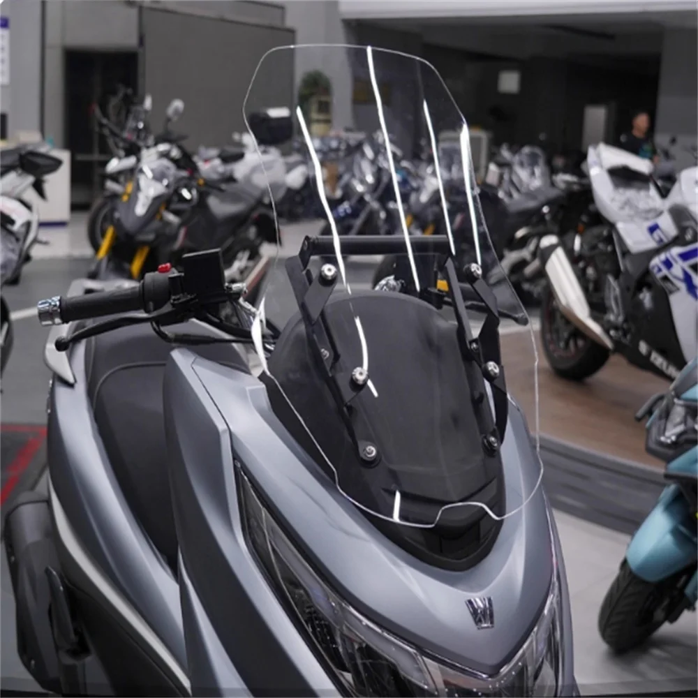 

For Haojue UHR150 windshield modification UHR 150 Raise the front windshield strip forward by 2cm and install the bracket