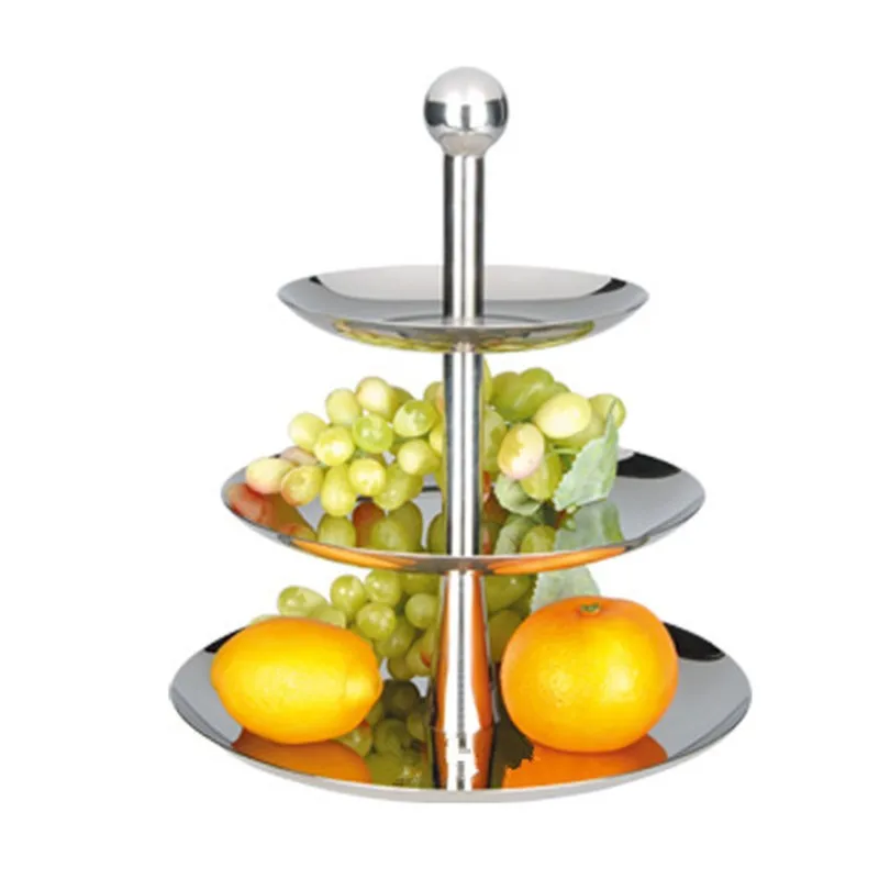 Multi Layer Snack Serving Bowl, Stainless Steel, European Stackable, Dry Fruit Tray, Nut, Dried Fruit Display, Storage Plate