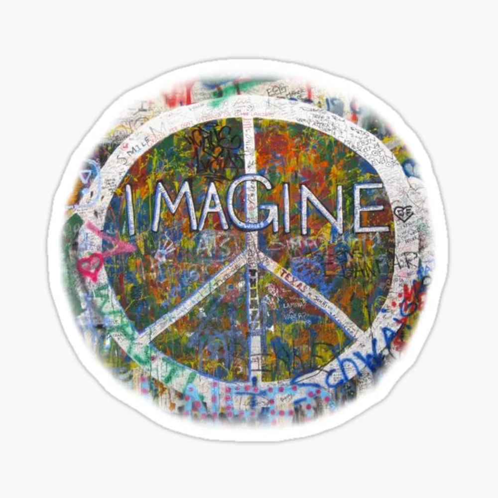 

Imagine Sticker for Laptop Decor Bedroom Car Cute Cartoon Art Fashionable Public Suitcase