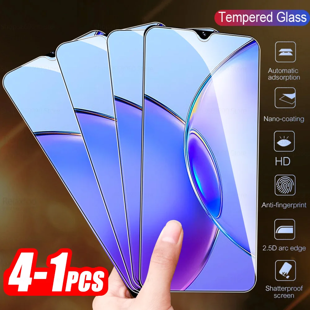 1-4Pcs Full Cover Tempered Glass For Vivo Y17s Screen Protector For vivo Y17s Y 17s 17 S vivoy17s Armor Protective Film 6.56inch