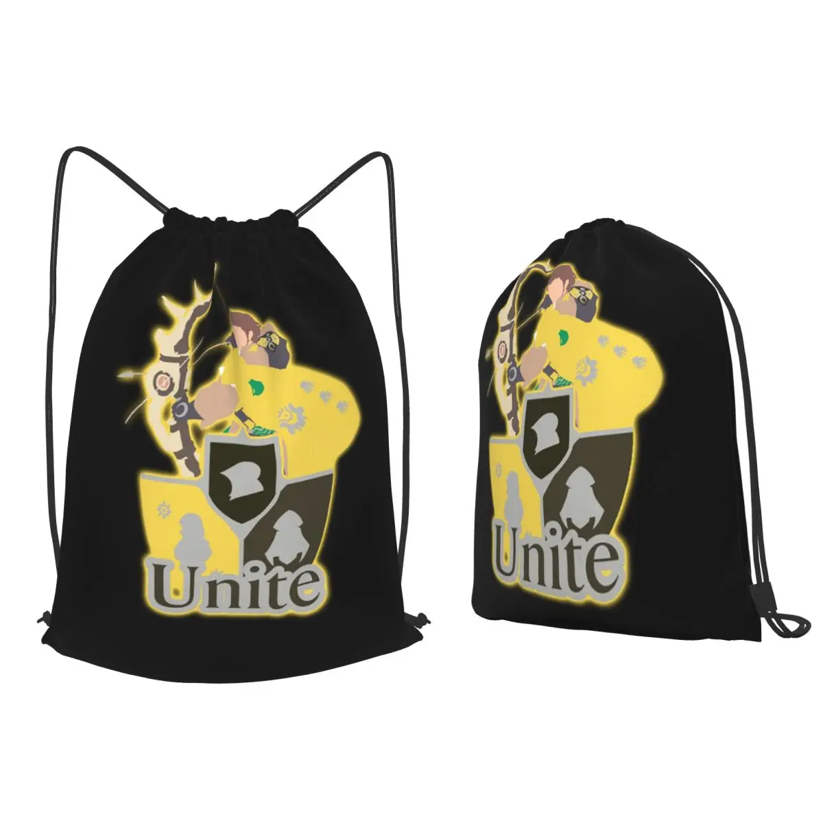 King Claude - Mochilas Unite Glow, bolsas portátiles con cordón, bolsas deportivas, bolsas para libros, para hombre, mujer, escuela