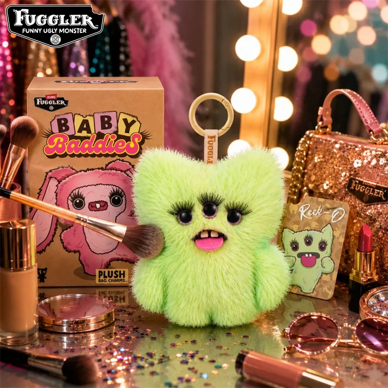 Original Fuggler Funny Ugly Teeth Monsters Plush Toys Blind Box Kawaii Fuggler Baddies Series Peluche Dolls Keychains Pendant view 6