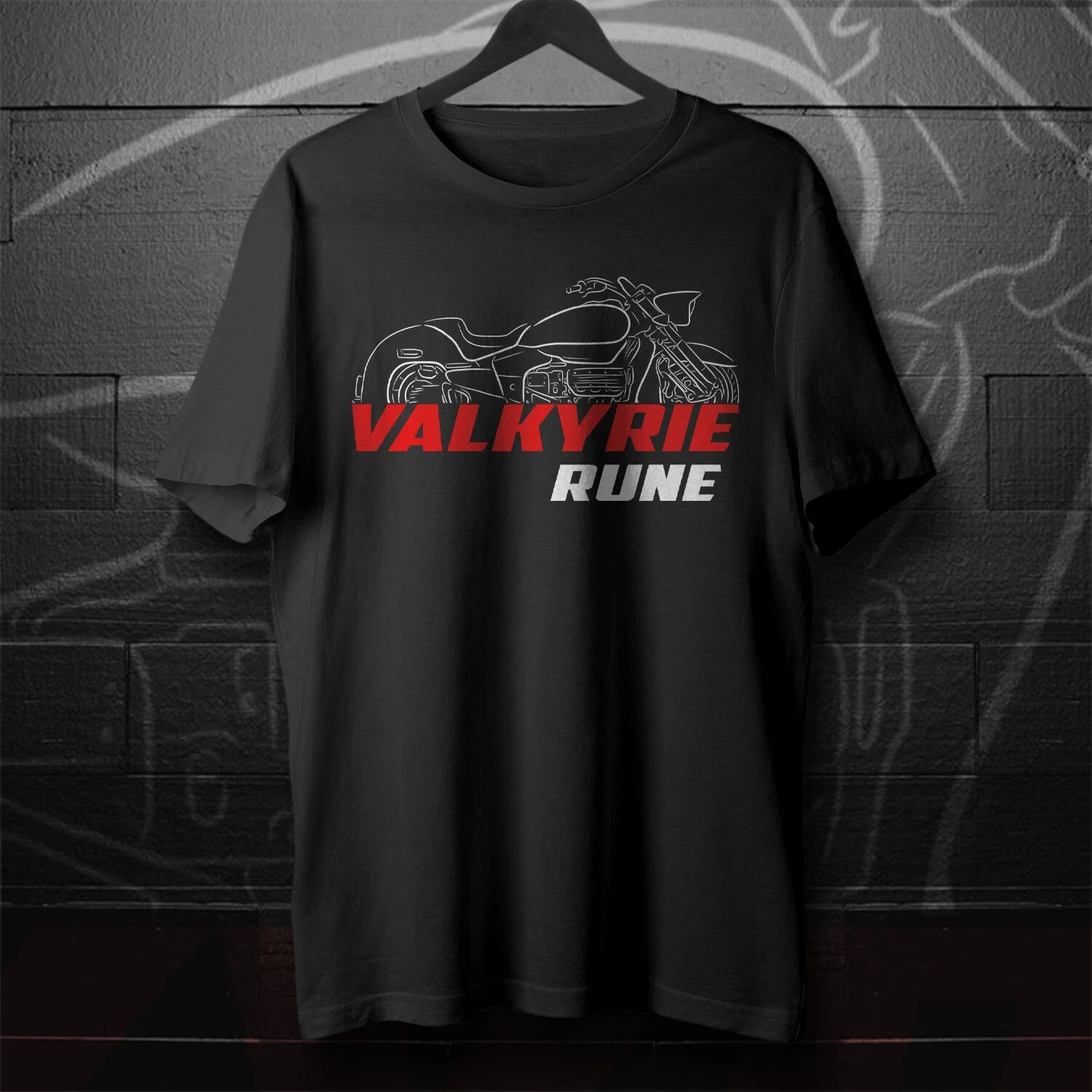 

Valkyrie Rune 2004-2005 Motorcycle T shirt Graphic Casual Summer Short Sleeves 100% Cotton Cool Tee
