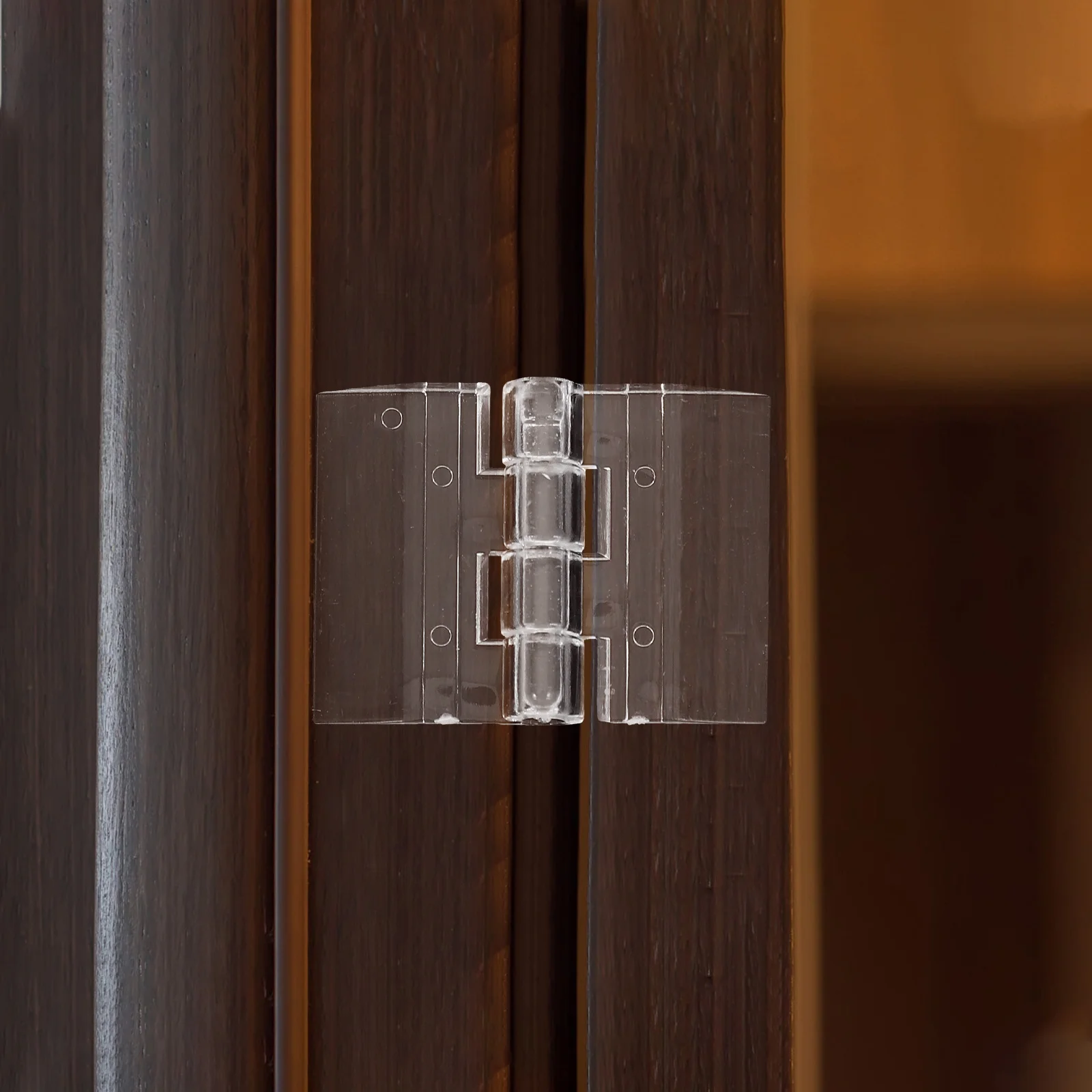 

10Pcs Acrylic Hinges for Glass Wooden Box Cabinet High Transparency Durability Simple Installation Stable Connection