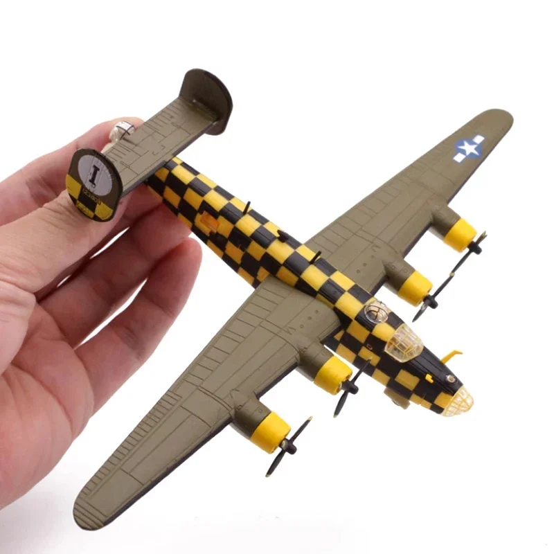 1/144 Scale USA B-24D B24 Liberator Bomber Model Airplane Model Diecast Metal Military Aircraft Display Collections Toy