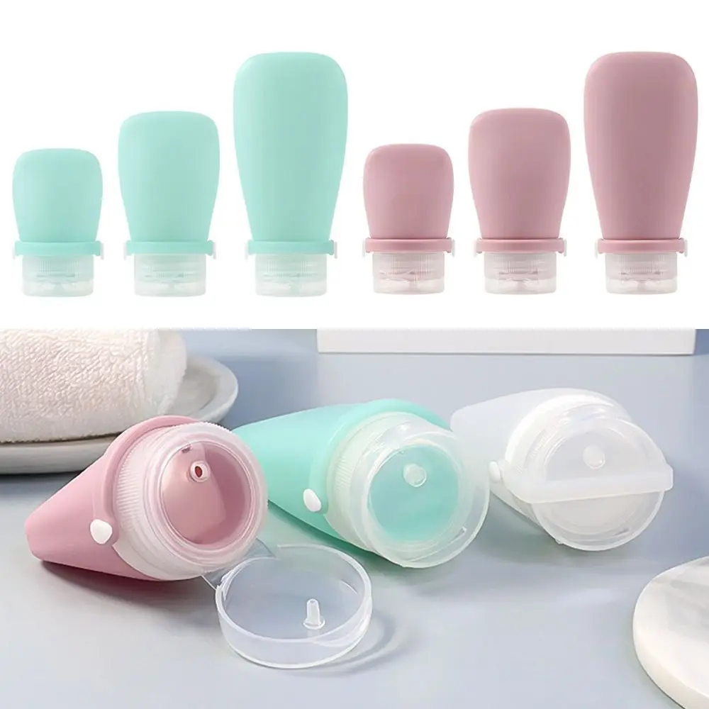 

30ml 60ml 90ml Split Bottle Portable Travel Silicone Empty Bottle Lotion Shampoo Cosmetic Refillable Bottles