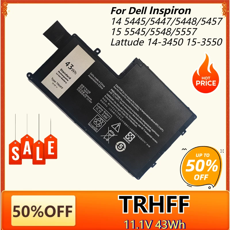 

Аккумулятор TRHFF для ноутбука Dell Inspiron 14 5445 5447 N5447 5448 5548 5547 5545 5543 5542 Latitude 3450 3550 P49G Bateria
