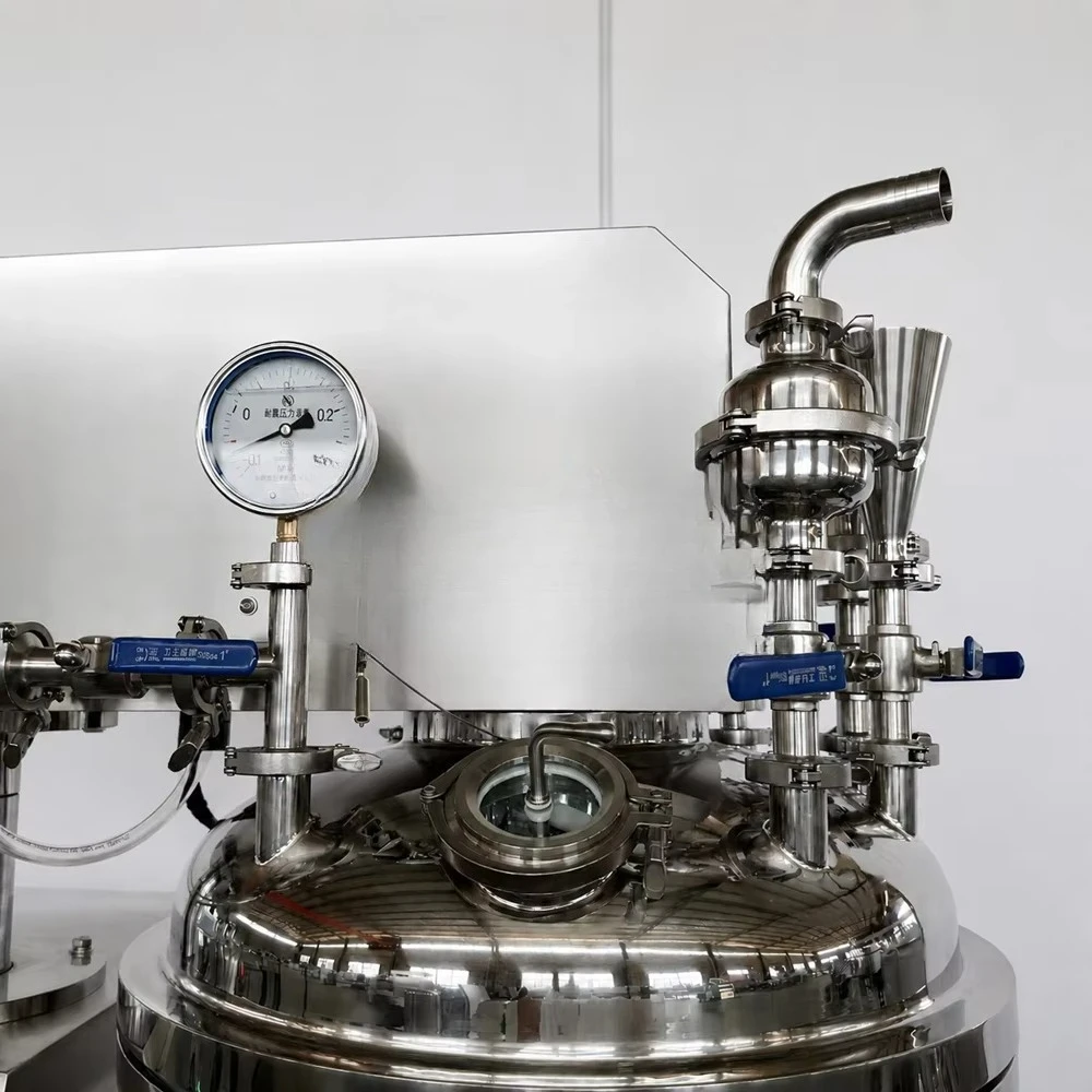 100L Cream Cheese Machine Electric Heating Lifting Homogenizer Machine for Cream