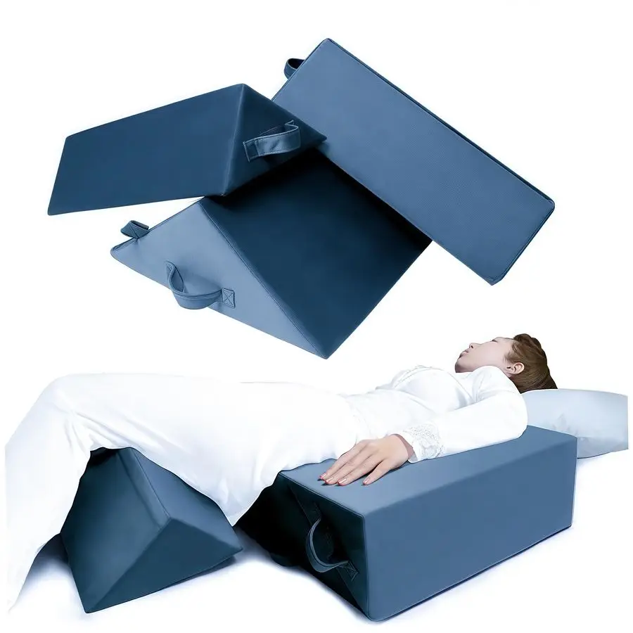 

for Bed Positioning, Side Wedge Pillows for Seniors 3PCS, Multifunction Positioning Wedge Pillow for Sleeping and Back Pain Reli