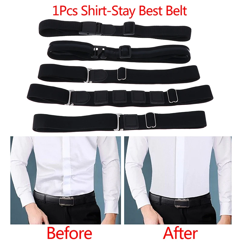 1pc Shirt Stays Men Braces Women Belt Tuck Shirt Holders Near Adjustable Shirt-Stay Suspenders Shirt-Stay Best Belt