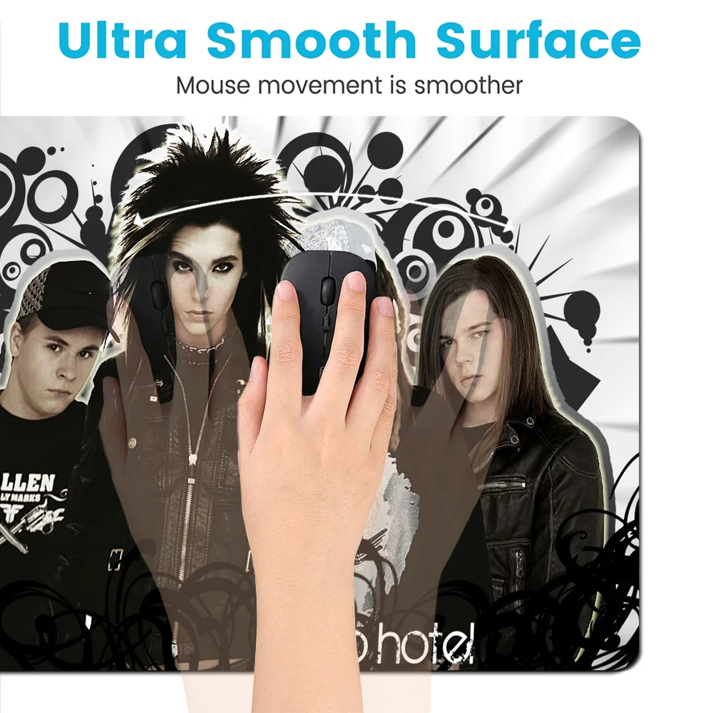 Singer Bill Kaulitz Tom Tokio Hotel Mousepad New Rubber Mouse Durable Desktop Mousepad Size For Game Keyboard Pad For Gamer