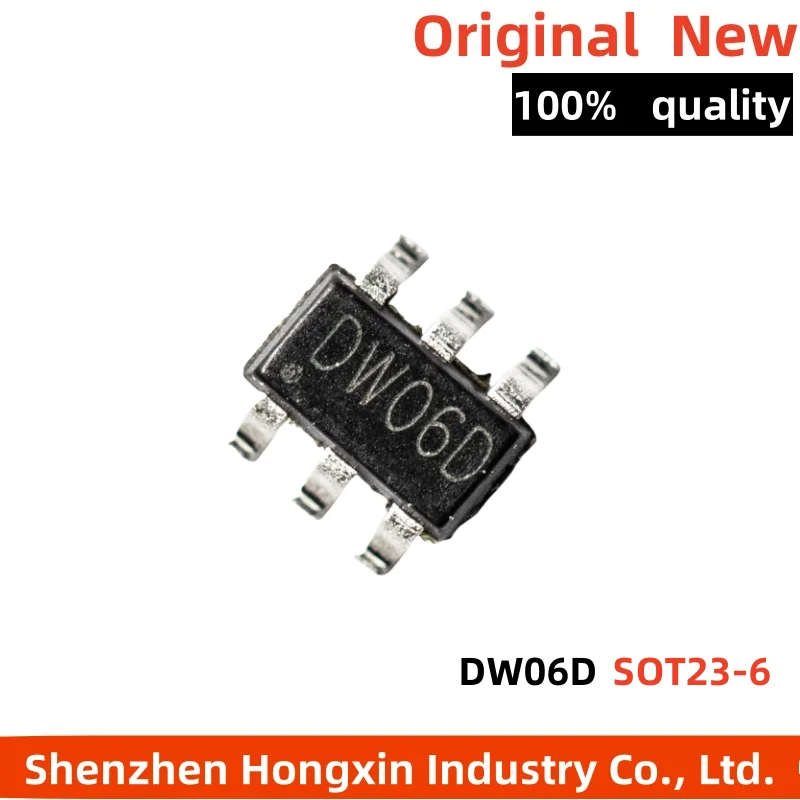 50-100 pieces of DW06 DW06D SOT23-6 2-in-1 lithium battery charging protection IC