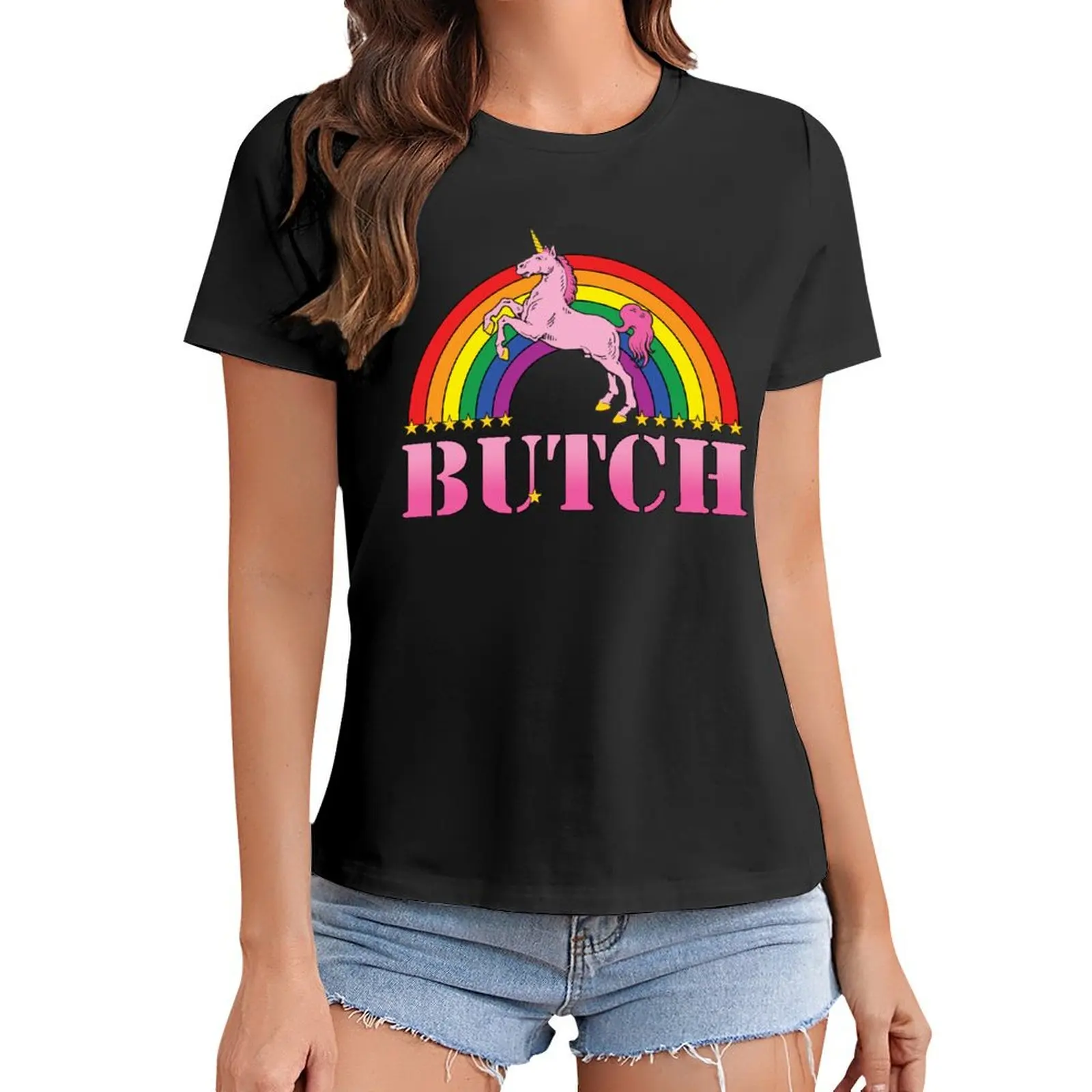 

Butch! T-Shirt anime graphics tops oversized Womens graphic t shirts