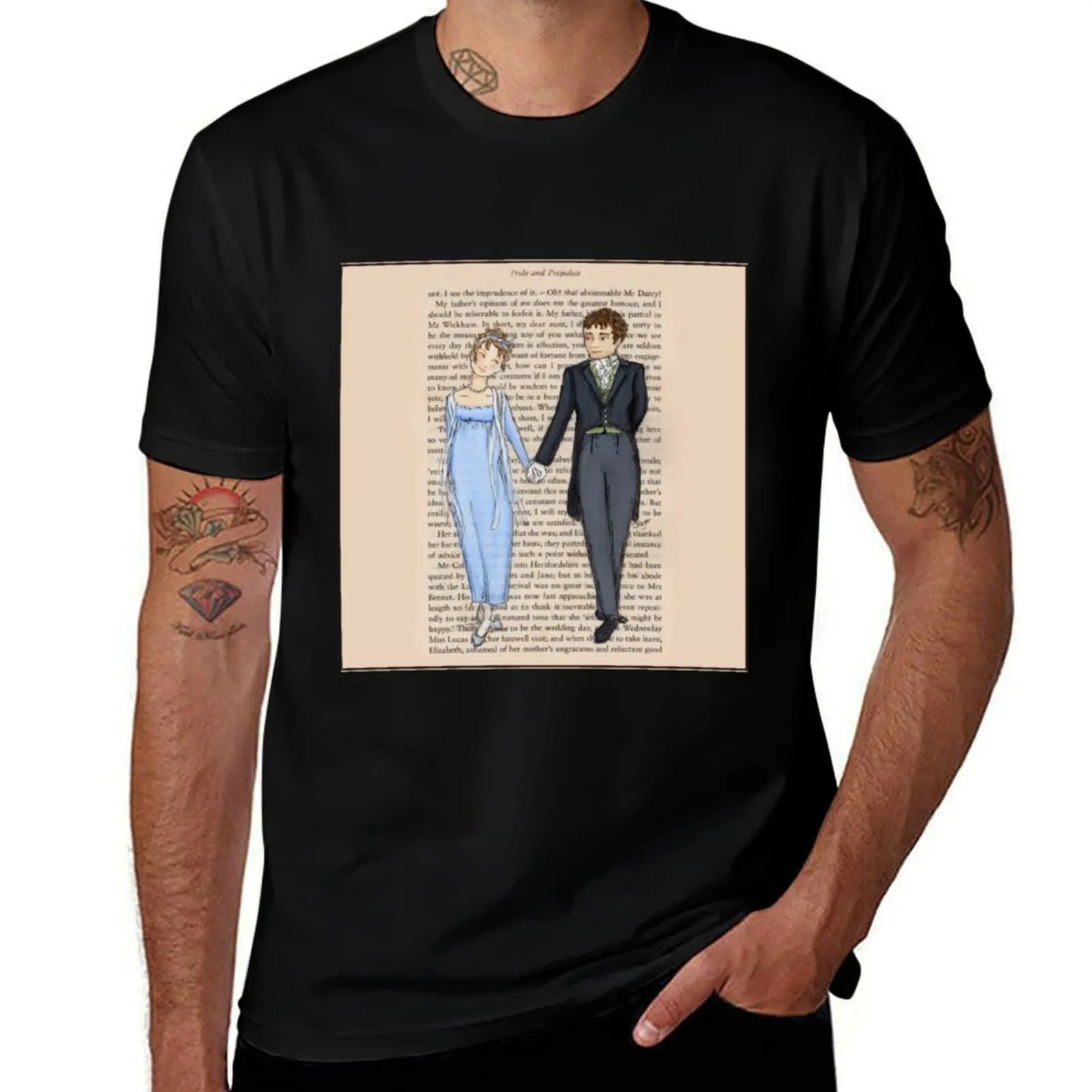 

Elizabeth Bennet and Mr Darcy T-Shirt baggy shirts anime stuff men t shirts