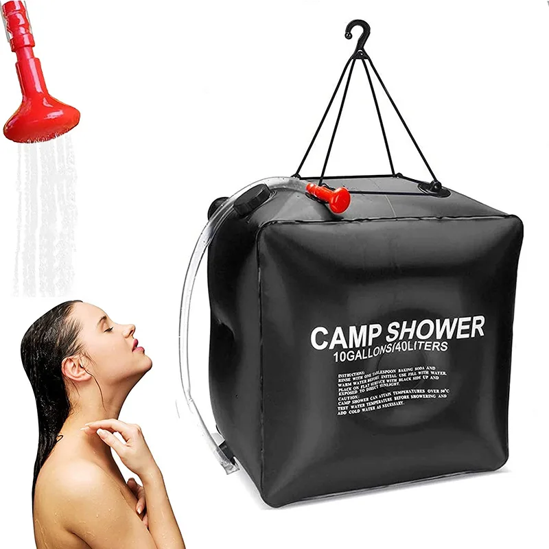 

Outdoor camping shower bag, bath bag, large capacity solar shower bag, bath bag 40L water bag