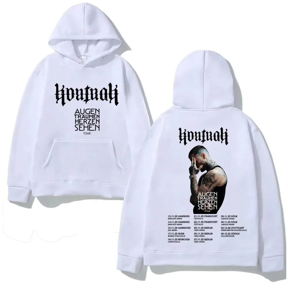 

Kontra K 2025НОВАЯ толстовка с графическим принтом в стиле панк AUGEN TRÄUMEN HERZEN SEHEN TOUR Популярная одежда Sudaderas Пуловеры унисекс