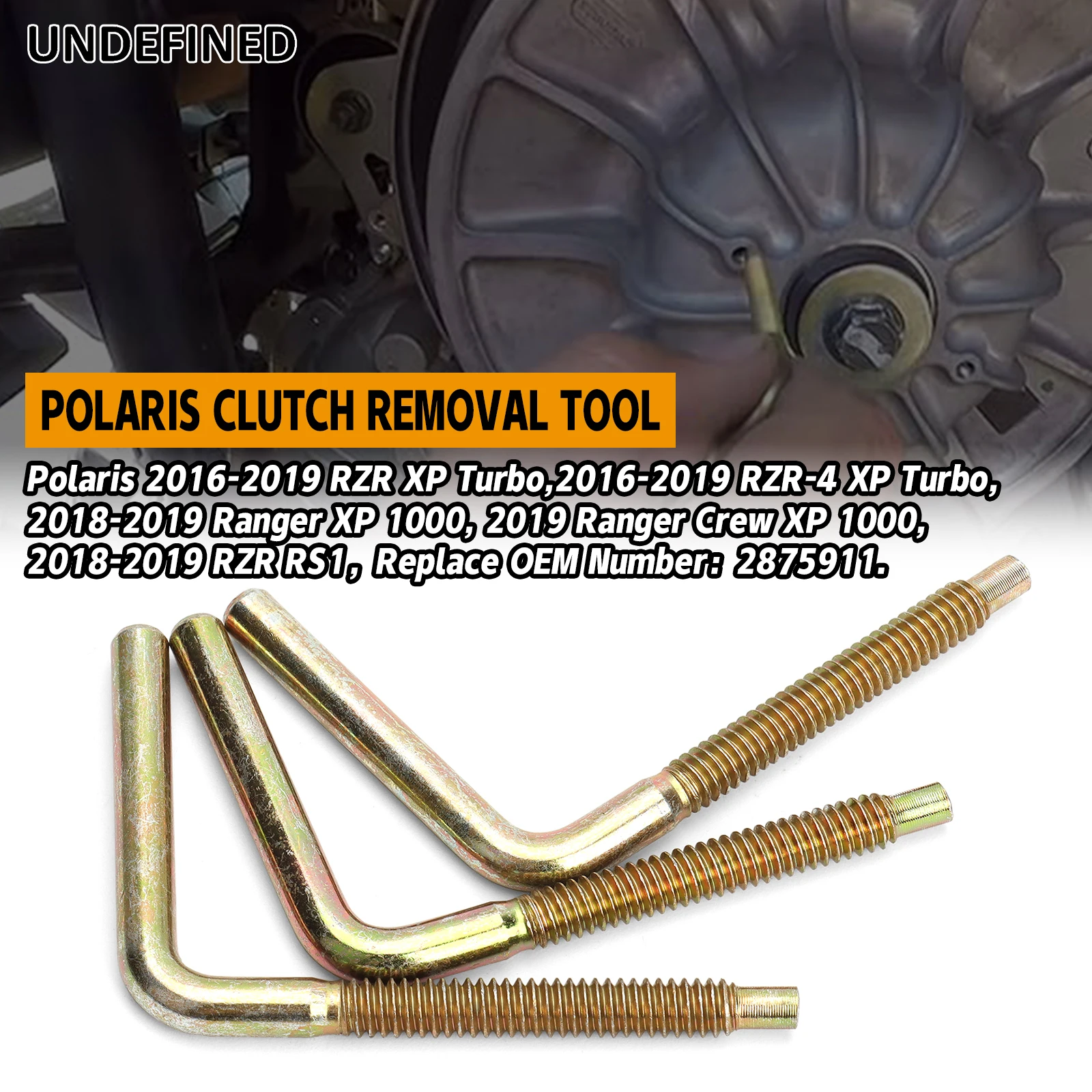 

For Polaris 2016-2019 RZR XP Turbo 2018-2019 Ranger XP RZR RS1 Clutch Drive Belt Removal Tool Kit Replace OEM Number 2875911