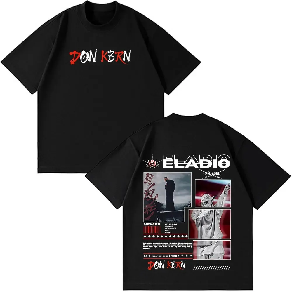 Eladio Carrion DON KBRN Album Graphic T-shirts Men Women Streetwear Oversized Harajuku Hip Hop Tshirt Casual Cotton Short Sleeve