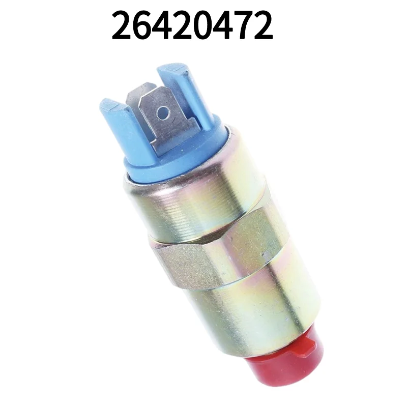 26420472 굴삭기 PC210-6, 정지 솔레노이드 밸브, 플레임아웃 스위치, 퍼킨스 26420472 교체, 24V