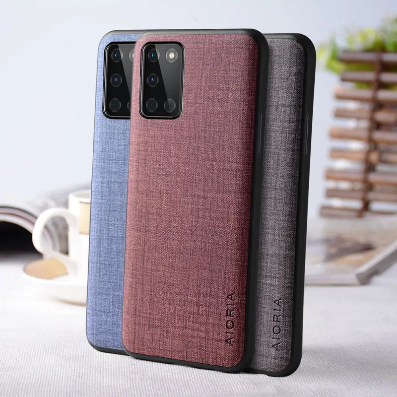 Case for Oneplus 8T 8 Pro 5G funda Textile texture leather Soft TPU&Hard PC phone cover for Oneplus 8 pro case capa