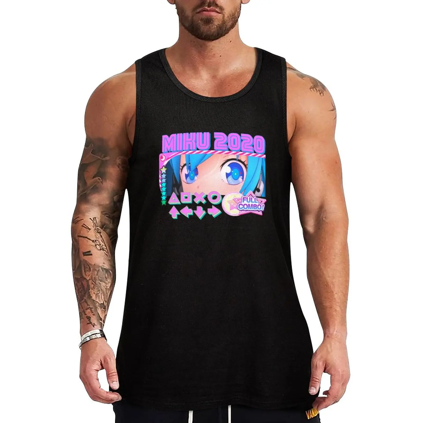 

New MIKU 2020 Tank Top Bodybuilding clothing man Gym t-shirt man