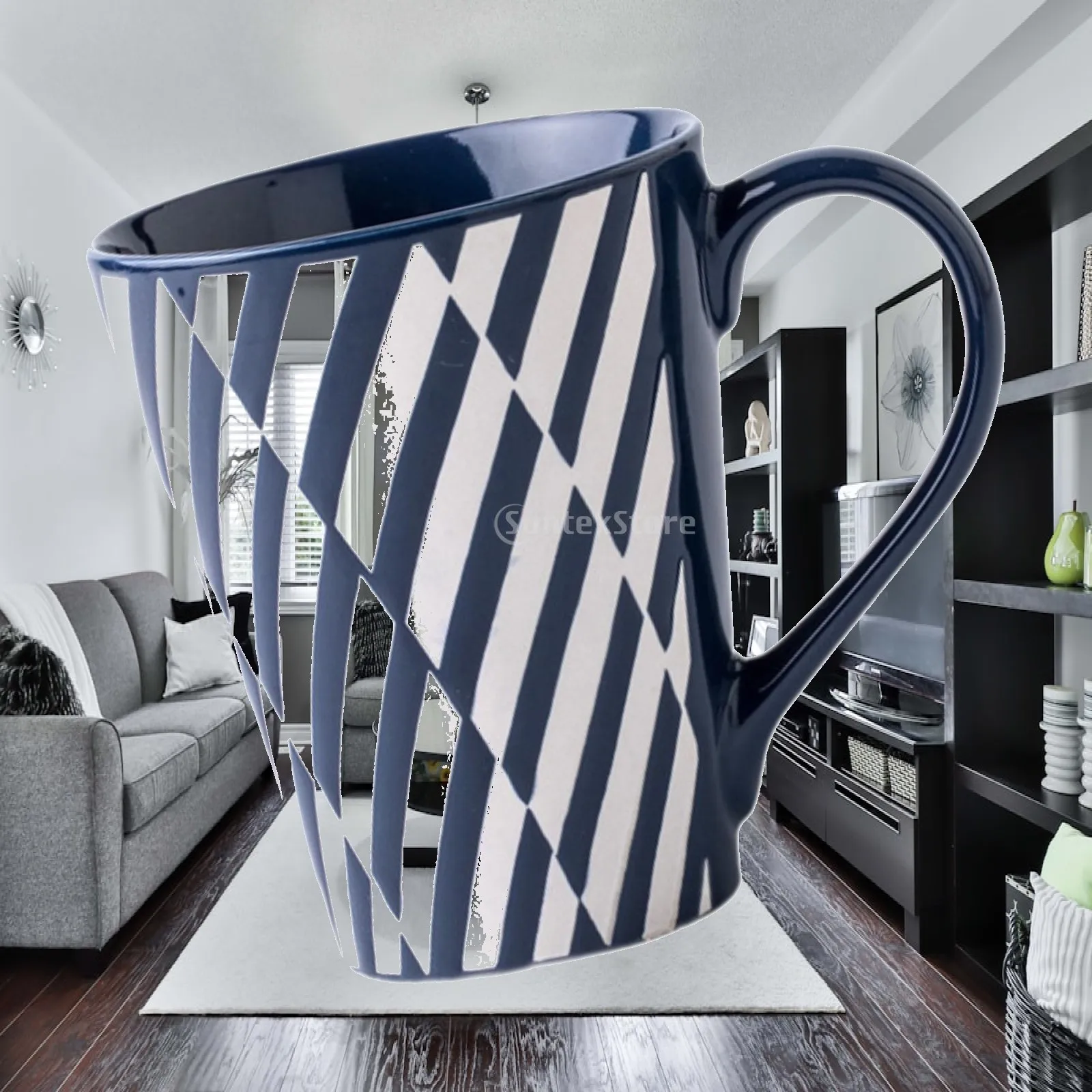 Ceramic Porcelain Coffee Mug Tea Cup Large Mouth for Espresso Cappuccino Latte Milk Water Juice Breakfast Drinkware Home
