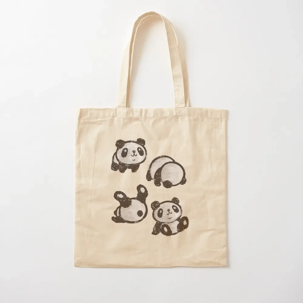 

Rolling panda Tote Bag Canvas shoulder bag Women's bag Handbags