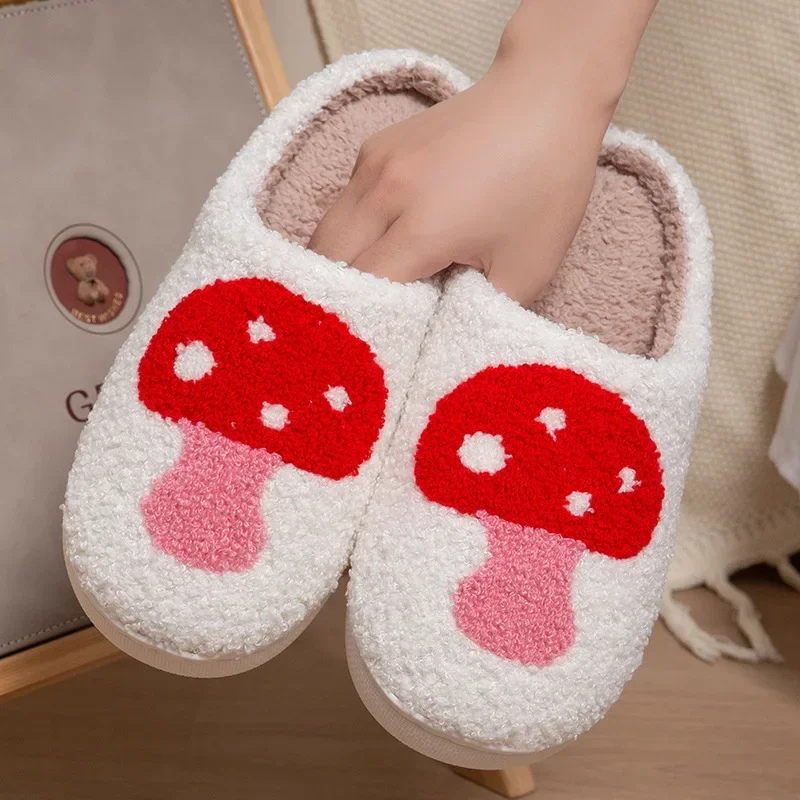 Winter Vrouwen Pluizige Home Slippers Warm Platform Anti Slip Comfortabele Huis Schoenen Kawaii Indoor Outdoor Paar Slippers Vrouwen