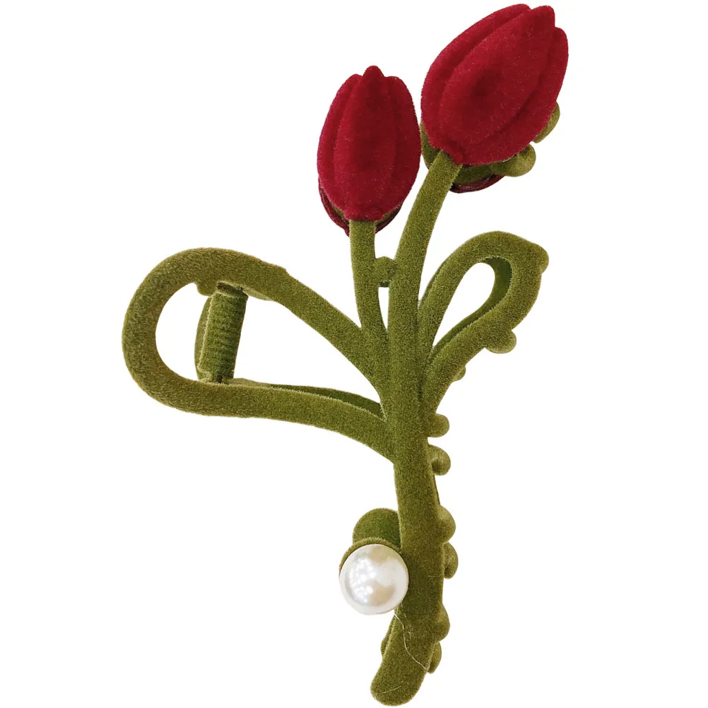 

Premium Hair Claw Clips Tulip Style Elegant Flower Clamp Strong Grip Suitable for Parties Birthdays Weddings Proms Daily