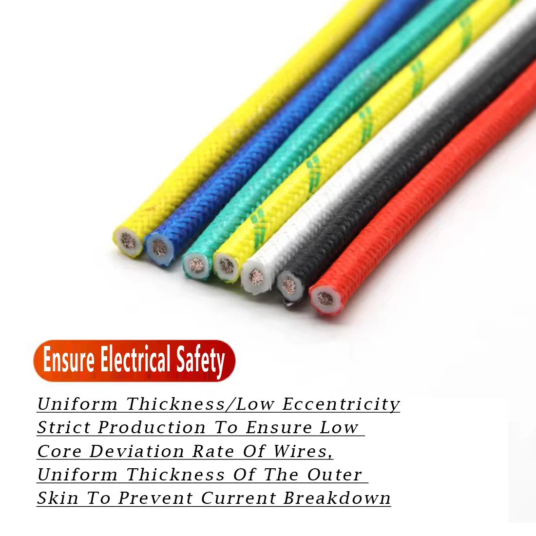 1M/5M Heat Resistant Wire High Temperature Silicone Wire 200°C Fiberglass Braided Insulated Warm Floor Heat Element Copper Cable - Image 5