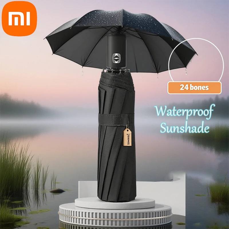 

Складной зонт Xiaomi с 24 костями, полностью автоматический, с двойной костью SPF 50, защита от ультрафиолета, защита от дождя, сильный зонт сопротивления ветру