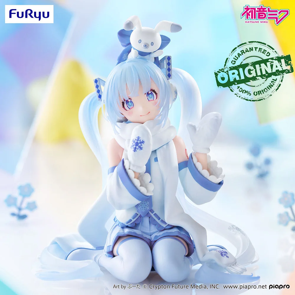

Pre-Order Original Furyu Noodle Stopper Figure Hatsune Miku Snow Sky Town Ver. Kawaii Anime Miku Figures Model Toys Gifts