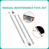 3PCS Universal Repair Opening Tools Metal Laptop Phone Disassemble Crowbar Kit Steel Pry Phone Spatula Hand Repairing Tool Set