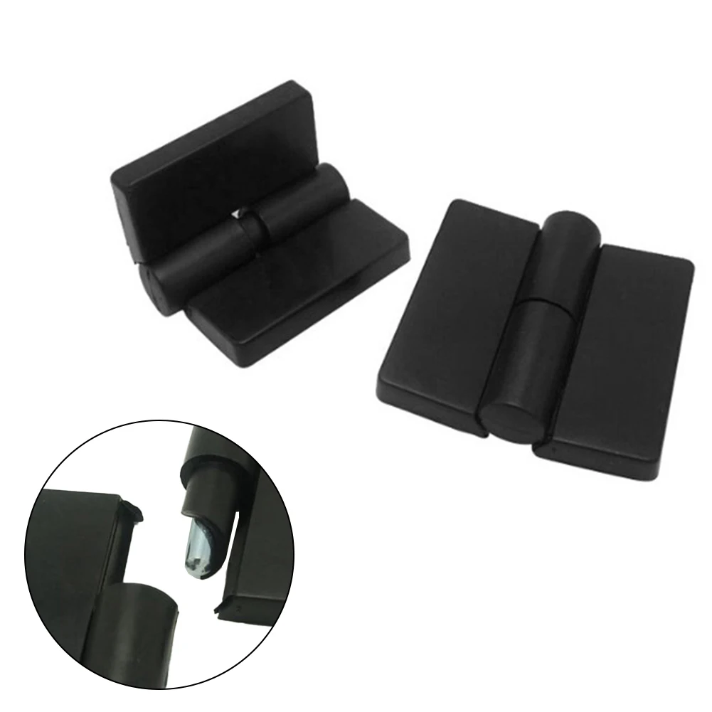 جودة عالية مفيدة العلامة التجارية الجديدة لباب المرحاض العام الأجهزة الباب المفصلي المفصلي أسود اللون 1 قطعة اكسسوارات النايلون