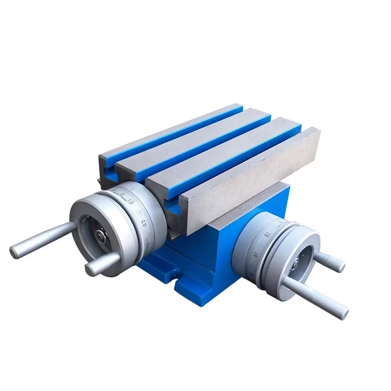 Precision cross workbench drilling and milling machine slide multi-function guide rail hand-cranked small slide