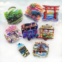 Home Decoration Commemorative Refrigerator Magnet Travel Ins Design Companion Gift Refrigerator Decoration