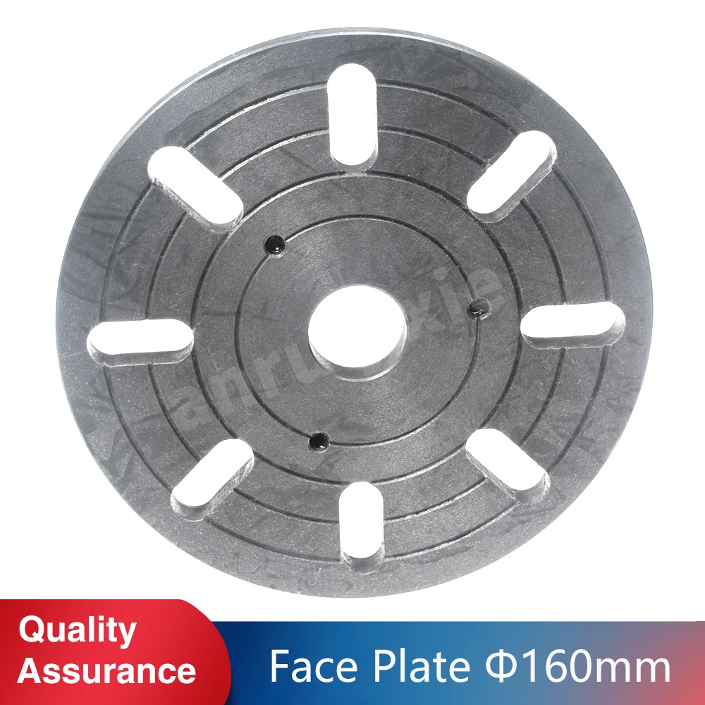 160mm Lathe Face Plate Slot Size12mm S/N:10007 for CX704&Grizzly G8688&G0765&Compact 9&JET BD-6&BD-X7&BD-7&SIEG C2/C3/SC2/CJ0618