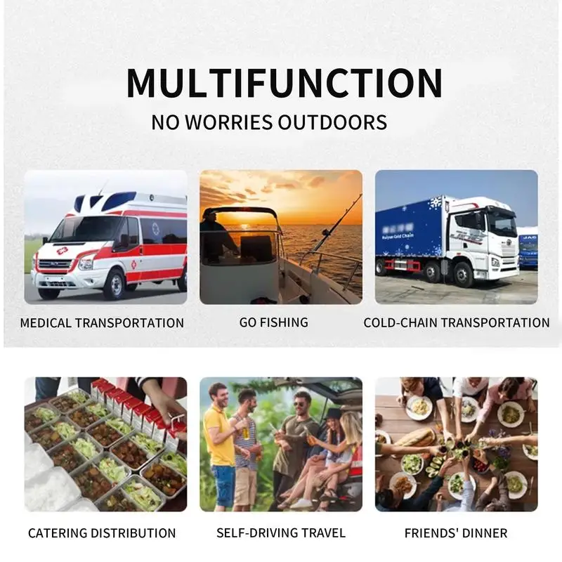 صندوق تبريد الثلج للتخييم باللون الكاكي 65QT لتخزين الصيد والبيرة في الهواء الطلق