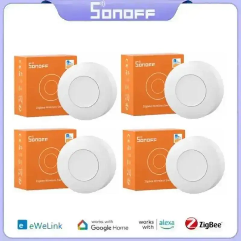 

Переключатель SONOFF SNZB 01P ZigBee, кнопка для умного дома, работает с ZBBridge Alexa Google Home IFTTT, голосовое управление