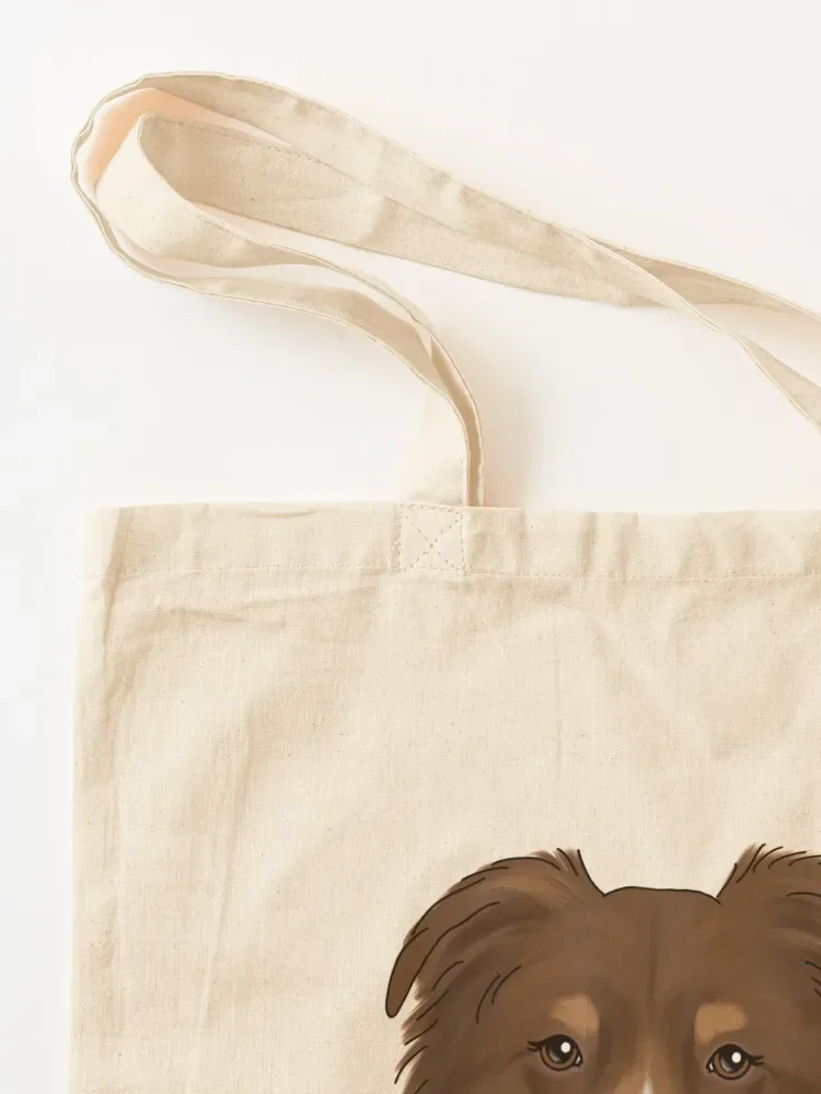 Tas Tote Anjing Gembala Australia Tas belanja tas keranjang belanja tas khusus Tas besar