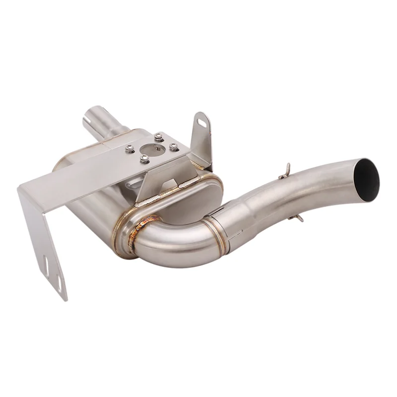Slip On For Benelli 302S BN302S BJ302 Motorcycle Exhaust Escape Middle Link Pipe back pressure Connect 50.5mm Muffler
