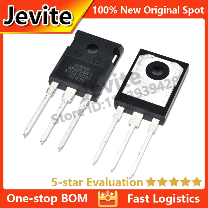 

Jevite 100% New Original electronics Controller 10-5 units/lote IXFH60N50P3 TO-247 500V 60A MOSFET transistor