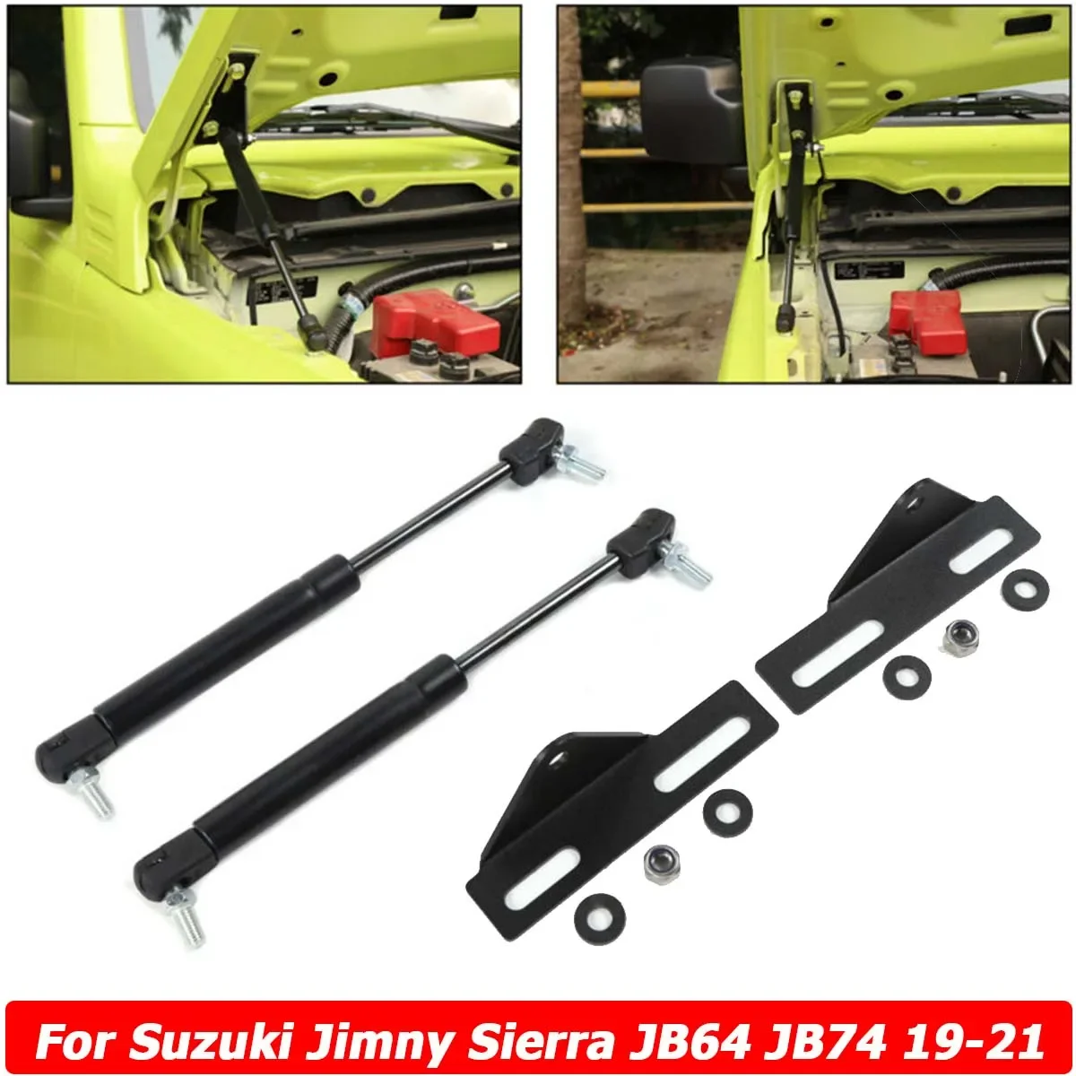 

2pPCS/SET Front Hood Lift Support Gas Struts Spring Damper Rods For Suzuki Jimny Sierra JB64 JB74 2019 2020 2021 Car Accesories