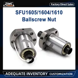 1PC RM1605 Ball Screw Ball Nut Plastics/metal Inverter Ballnut For Ballscrew SFU1605 SFU1604 SFU1610 Straight Ballnut CNC Parts