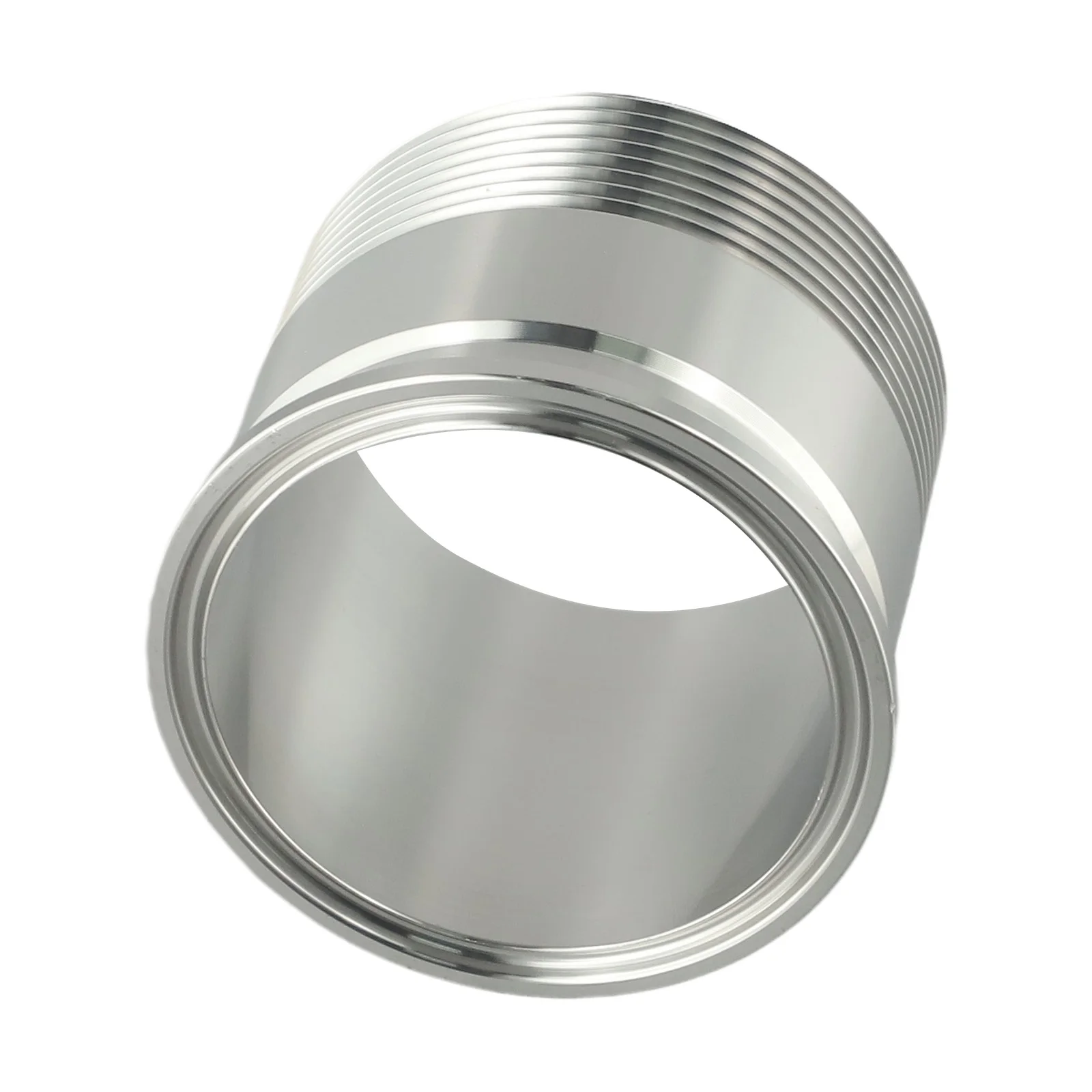 As Shown Tri Clamp Adapter Tapered Threads For Secure Fit Stainless Steel Sanitary Adapter Accurate Sizing SS304 Material
