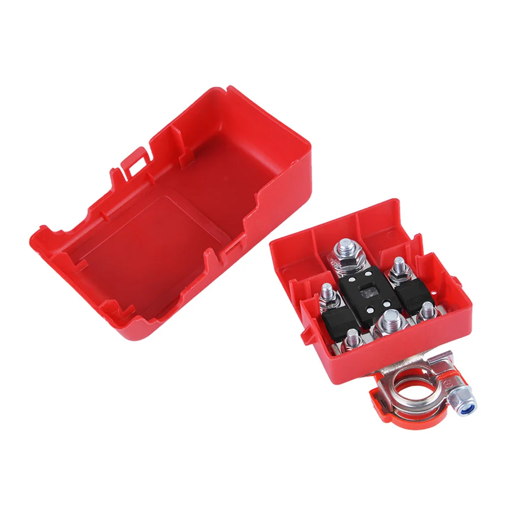 

Практичный, качественный, полезный металлический разъем-клемма для аккумулятора автомобиля с крышкой, быстросъемный