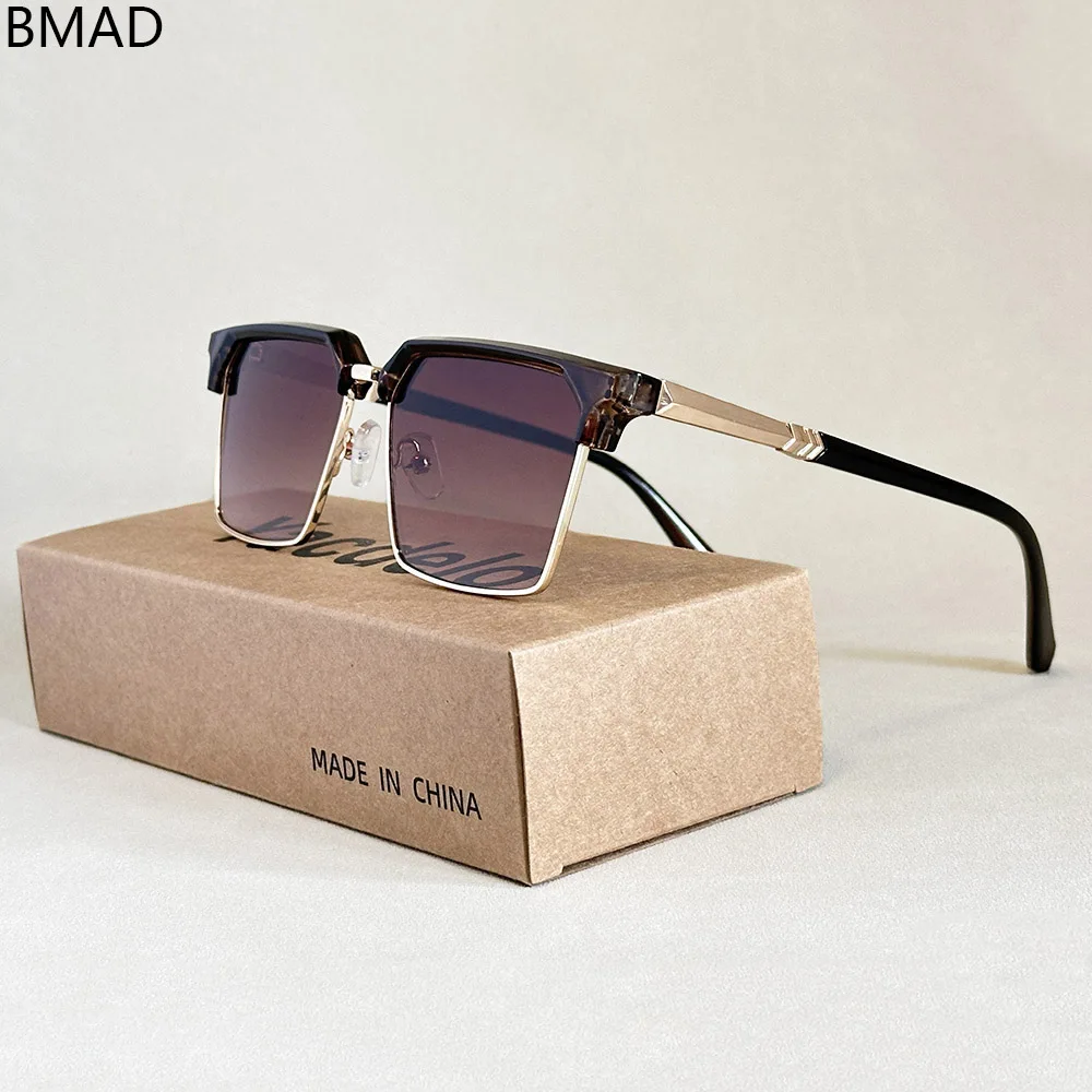 Fashion Vintage Sunglasses Square Outdoor Sunglasses For Men Vacation Sun Glasses Designer Oculos Sunscreen Lentes Dropshipping
