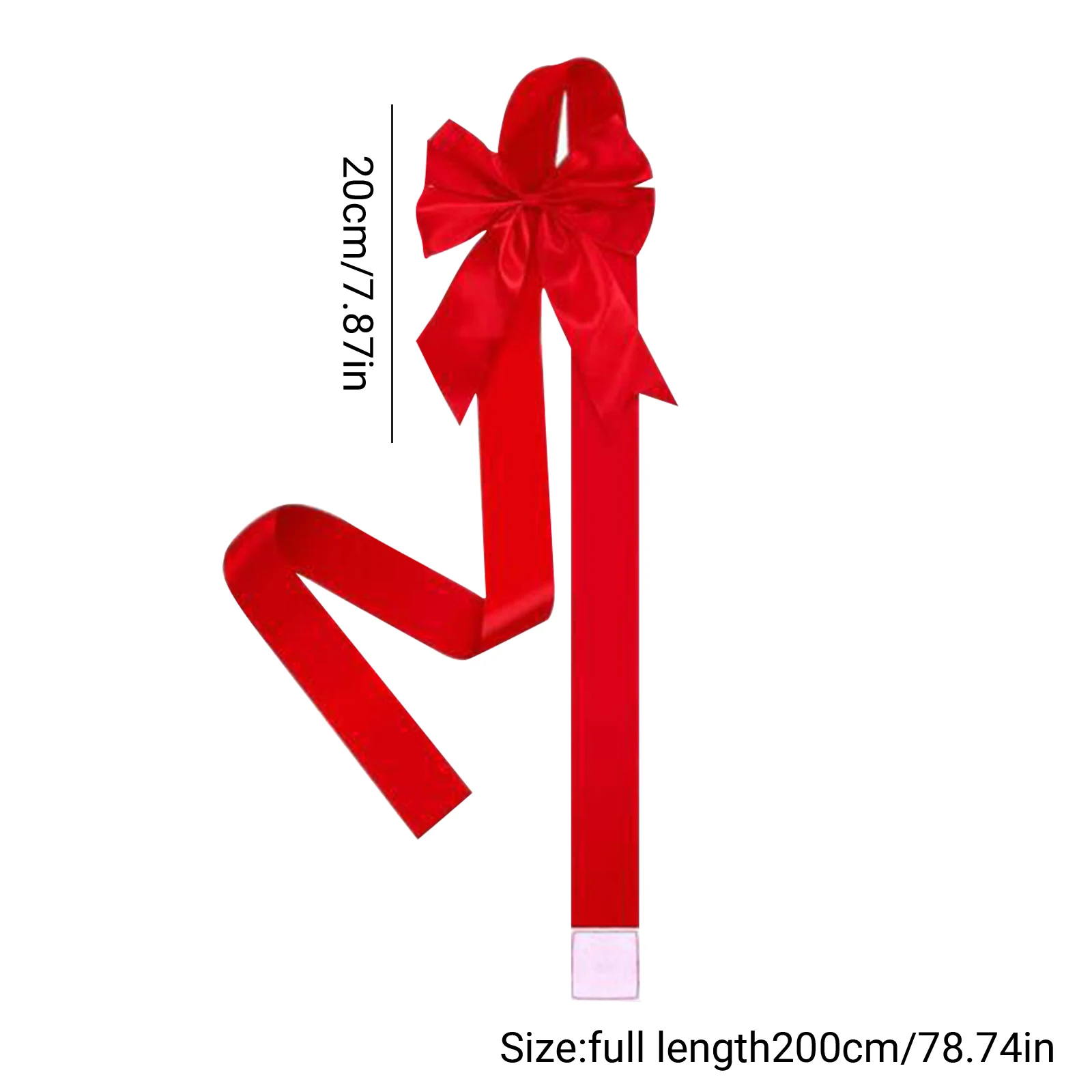 2 متر كبير الشريط القوس لوازم عيد الميلاد القوس الباب الأمامي زينة معلقة الباب الأمامي الأقواس الحمراء لوازم المنزل الحلي NewYear 2025 #6