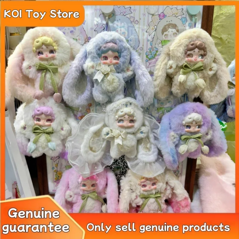 

New Genuine Lucky Deer Nai Goodnight Bunny Series V1 V2 Plush Blind Box Flowing Sand Eye Cute Trendy Toy Hanging Decoration Gift