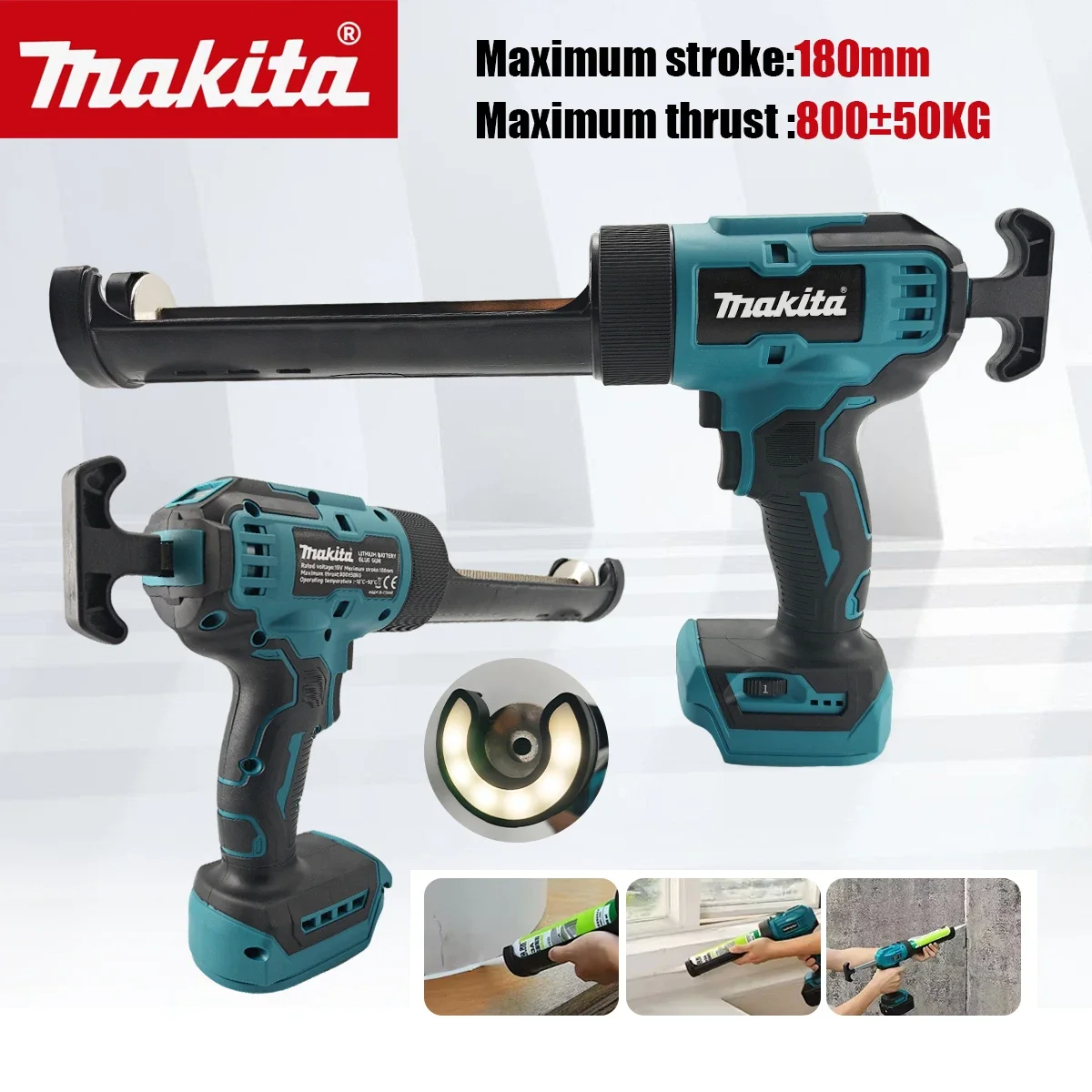 

Makita Electric Glue Gun for Glass Cement Adhesive Sealing Wireless Tool for Doors Windows Filling Sewing - Glass Adhesive Seala